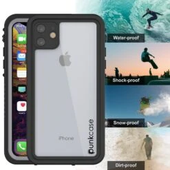 IPhone 11 Waterproof Case, Punkcase [Extreme Series] Armor Cover W/ Built In Screen Protector [Clear] -Phone Vibe Shop View2 Extreme Iphone 11