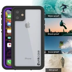 IPhone 11 Waterproof Case, Punkcase [Extreme Series] Armor Cover W/ Built In Screen Protector [Purple] -Phone Vibe Shop View2 Extreme Iphone 11 ac1d8534 f621 4cb7 936e 54530a2f46fc