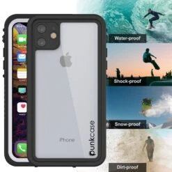 IPhone 11 Waterproof Case, Punkcase [Extreme Series] Armor Cover W/ Built In Screen Protector [White] -Phone Vibe Shop View2 Extreme Iphone 11 c0e3a4b3 037c 451e aabc b0b8490b213f