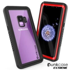Galaxy S9 PLUS Waterproof Case, Punkcase [Extreme Series] [Slim Fit] [IP68 Certified] [Shockproof] [Snowproof] [Dirproof] Armor Cover W/ Built In Screen Protector For Samsung Galaxy S9+ [Red] -Phone Vibe Shop View Extreame Case Galaxy S9 a9b223aa 68aa 493a b4ea 294d964cbe02