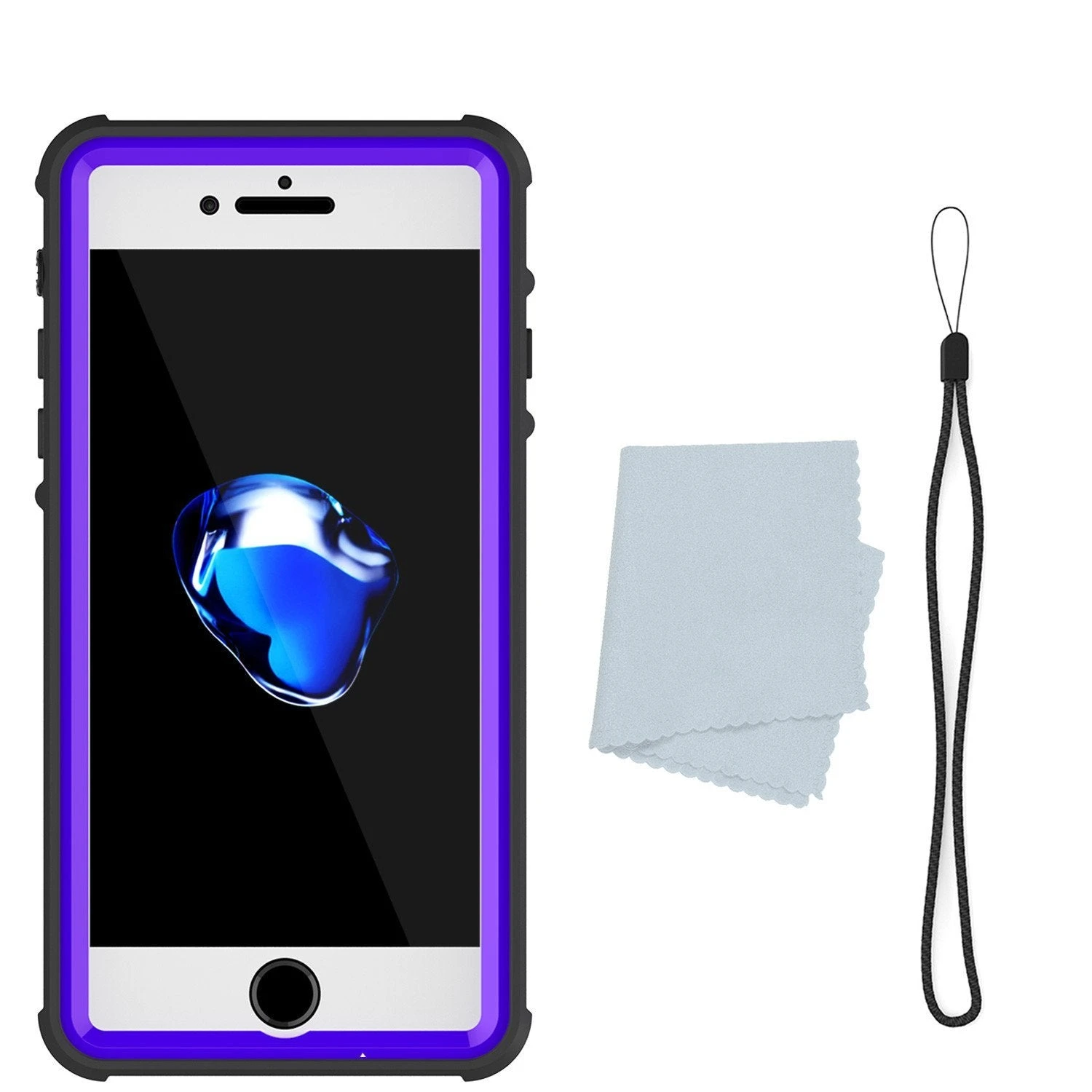 Apple IPhone 8 Waterproof Case, PUNKcase CRYSTAL Purple W/ Attached Screen Protector| Warranty 9 Apple IPhone 8 Waterproof Case, PUNKcase CRYSTAL Purple W/ Attached Screen Protector| Warranty - Image 7