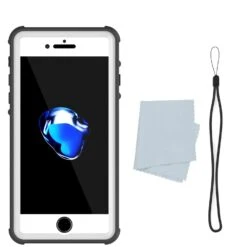 IPhone 8+ Plus Waterproof Case, PUNKcase CRYSTAL White W/ Attached Screen Protector| Warranty -Phone Vibe Shop acessories crystal iphone 7plus 923952f8 ac83 40db 9c6d ef83d9b73f1b