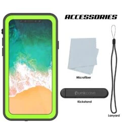 IPhone X Waterproof IP68 Case, Punkcase [Light Green] [StudStar Series] [Slim Fit] [Dirtproof] -Phone Vibe Shop acessories studstar iphone8 c59452fb 3078 4391 8899 2b2e95c29c3a