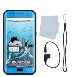 Galaxy S7 EDGE Waterproof Case PunkCase StudStar Light Blue Thin 6.6ft Underwater IP68 ShockProof -Phone Vibe Shop acessories studstar s7 edge 20462f3f 6dd4 454d aa0a 339f05d7d6e9