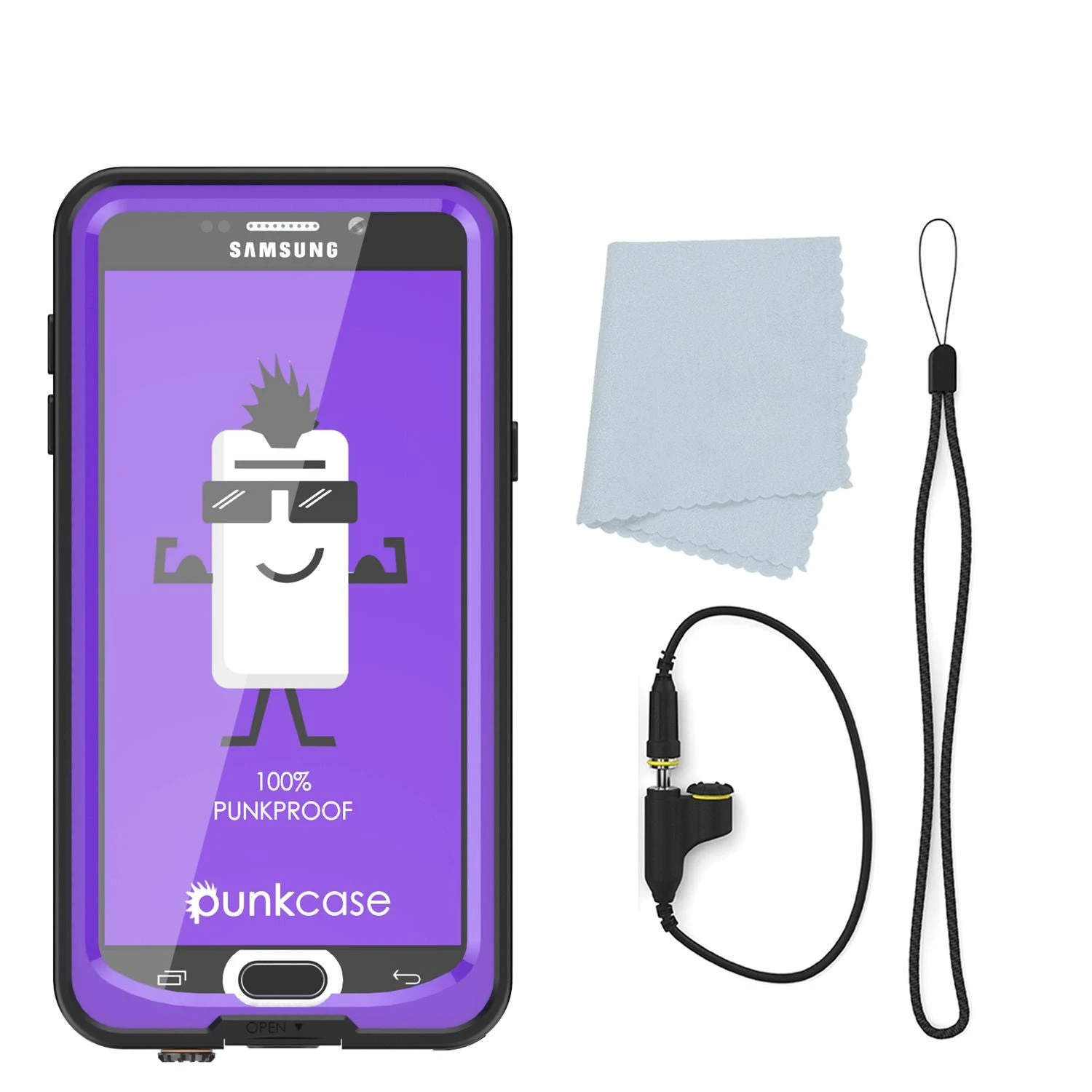 Galaxy Note 5 Waterproof Case, PunkCase StudStar Purple Shock/Dirt/Snow Proof | Lifetime Warranty 10 Galaxy Note 5 Waterproof Case, PunkCase StudStar Purple Shock/Dirt/Snow Proof | Lifetime Warranty - Image 8