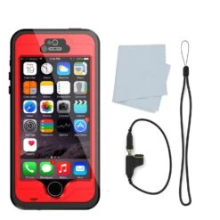IPhone 5S/5 Waterproof Case, PunkCase StudStar Red Case Water/Shock/Dirt Proof | Lifetime Warranty -Phone Vibe Shop acessoris 57c1e400 1d52 422c 9cd1 28df372791e1