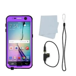 Galaxy S6 Waterproof Case PunkCase StudStar Purple Thin 6.6ft Underwater IP68 Shock/Dirt/Snow Proof -Phone Vibe Shop acessoris 5ea386ae 2a86 457a 9bb9 f09e0f41995e