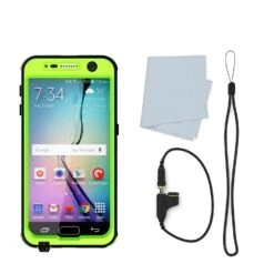 Galaxy S6 Waterproof Case PunkCase StudStar Light Green Thin 6.6ft Underwater IP68 Shock/Dirt Proof -Phone Vibe Shop acessoris 86588f7b 4348 4aa9 b61e 699d98d3f981