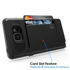 Galaxy Note 5 Case PunkCase CLUTCH Black Series Slim Armor Soft Cover Case W/ Tempered Glass 13 Galaxy Note 5 Case PunkCase CLUTCH Black Series Slim Armor Soft Cover Case W/ Tempered Glass -Phone Vibe Shop card clutch note 5