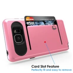 Galaxy Note 5 Case PunkCase CLUTCH Pink Series Slim Armor Soft Cover Case W/ Tempered Glass -Phone Vibe Shop card clutch note 5 f2dbc28e 6e8d 4077 8468 8406caa02d3a