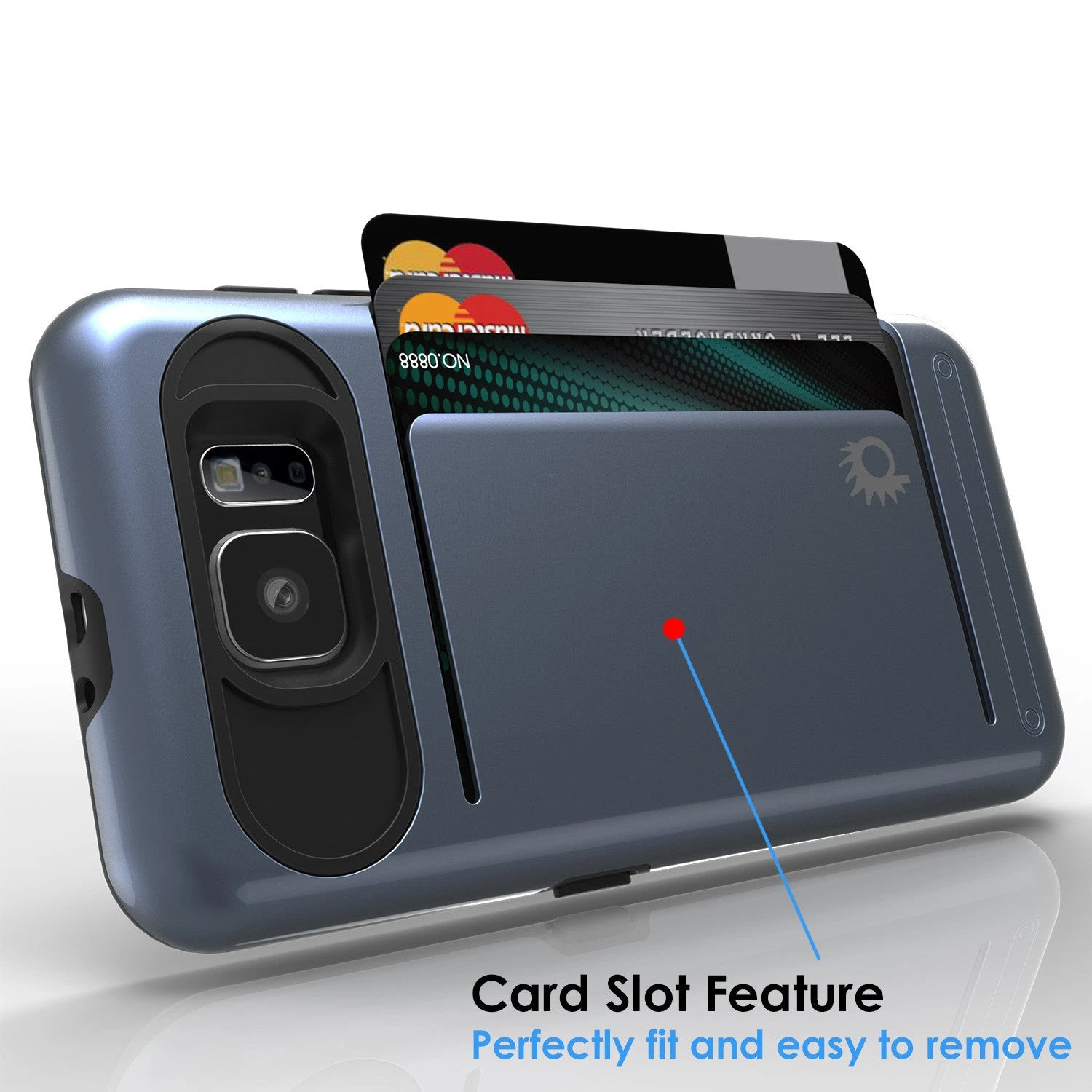 Galaxy S6 Case PunkCase CLUTCH Navy Series Slim Armor Soft Cover Case W/ Tempered Glass 7 Galaxy S6 Case PunkCase CLUTCH Navy Series Slim Armor Soft Cover Case W/ Tempered Glass - Image 5