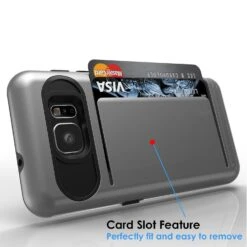 Galaxy S7 Case PunkCase CLUTCH Grey Series Slim Armor Soft Cover Case W/ Tempered Glass 13 Galaxy S7 Case PunkCase CLUTCH Grey Series Slim Armor Soft Cover Case W/ Tempered Glass -Phone Vibe Shop card wallet samsung s7 05556747 1200 427f ac68 9228938dadbb