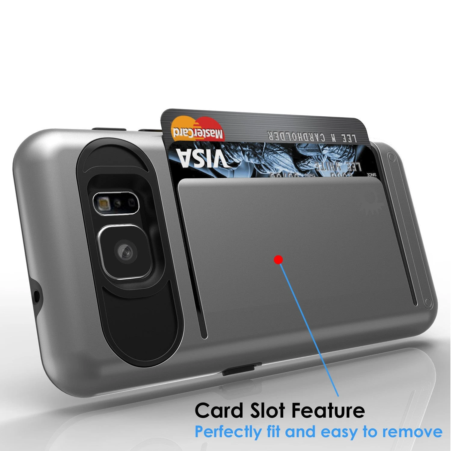 Galaxy S7 Case PunkCase CLUTCH Grey Series Slim Armor Soft Cover Case W/ Tempered Glass 8 Galaxy S7 Case PunkCase CLUTCH Grey Series Slim Armor Soft Cover Case W/ Tempered Glass - Image 6