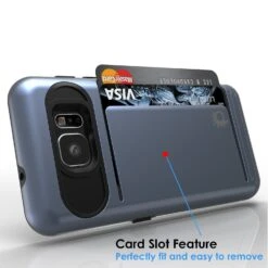 Galaxy Note 5 Case PunkCase CLUTCH Navy Series Slim Armor Soft Cover Case W/ Tempered Glass -Phone Vibe Shop card wallet samsung s7 66d3825a 9a3c 424a 9d58 56c8f08da402