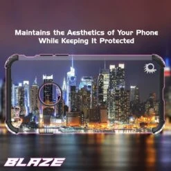 IPhone SE (4.7") Case, Punkcase [BLAZE SERIES] Protective Cover W/ PunkShield Screen Protector [Shockproof] [Slim Fit] For Apple IPhone [Black] -Phone Vibe Shop clear blaze iphone7 3e5225fb 1b7f 4e2f a045 334f0c10d071