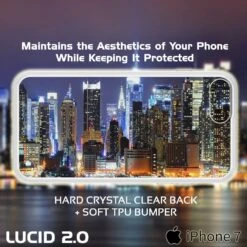 IPhone 8+ Plus Case Punkcase® LUCID 2.0 White Series W/ PUNK SHIELD Screen Protector | Ultra Fit -Phone Vibe Shop clear lucid 2 iphone 7plus 4ff89944 0169 43cd 905b b43e5818c22b