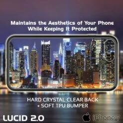 IPhone 7+ Plus Case Punkcase® LUCID 2.0 Black Series W/ PUNK SHIELD Screen Protector | Ultra Fit -Phone Vibe Shop clear lucid 2 iphone 7plus 795b1bfb 6b98 44b6 8f32 e623662ece06