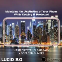 IPhone 7 Case Punkcase® LUCID 2.0 Crystal Pink Series W/ PUNK SHIELD Screen Protector | Ultra Fit -Phone Vibe Shop clear lucid 2 iphone 7plus 92a19a88 c573 420e 8b92 6cc0251e9632