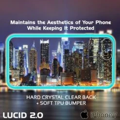 IPhone 8+ Plus Case Punkcase® LUCID 2.0 Teal Series W/ PUNK SHIELD Screen Protector | Ultra Fit -Phone Vibe Shop clear lucid 2 iphone 7plus f9b785bb da7f 44f6 872c 2b95057501f6