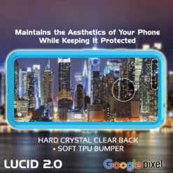 Google Pixel Case Punkcase® LUCID 2.0 Light Blue Series W/ PUNK SHIELD Glass Screen Protector | Ultra Fit -Phone Vibe Shop clear lucid 2 pixel 1b1e126a fdf1 4dd1 8f5f a4f17fb18ffa