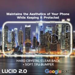 Google Pixel XL Case Punkcase® LUCID 2.0 Clear Series W/ PUNK SHIELD Glass Screen Protector | Ultra Fit -Phone Vibe Shop clear lucid 2 pixel 5d781c07 2a33 476c bf8b c4760300f3c1