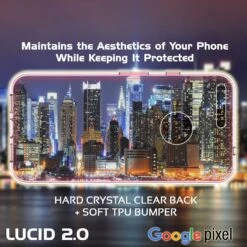 Google Pixel XL Case Punkcase® LUCID 2.0 Crystal Pink Series W/ PUNK SHIELD Glass Screen Protector | Ultra Fit -Phone Vibe Shop clear lucid 2 pixel d4b92686 96bc 4caf a24b 0b1ffe70c75d