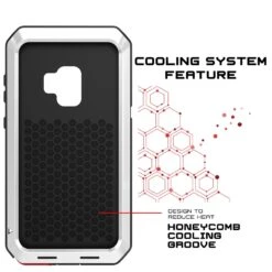 Galaxy S9 Metal Case, Heavy Duty Military Grade Rugged Armor Cover [shock Proof] Hybrid Full Body Hard Aluminum & TPU Design [non Slip] W/ Prime Drop Protection For Samsung Galaxy S9 [White] -Phone Vibe Shop cooling metallic case Galaxy S9 274aa587 820b 4d1a 86b1 2042853d9798