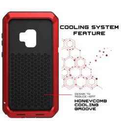 Galaxy S9 Metal Case, Heavy Duty Military Grade Rugged Armor Cover [shock Proof] Hybrid Full Body Hard Aluminum & TPU Design [non Slip] W/ Prime Drop Protection For Samsung Galaxy S9 [Red] -Phone Vibe Shop cooling metallic case Galaxy S9 eff8db1a 8d98 465d 835d 9a8e27e249d2
