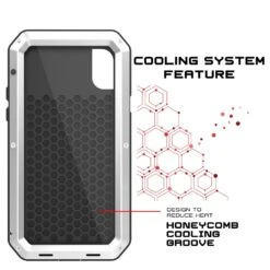 IPhone X Metal Case, Heavy Duty Military Grade Rugged White Armor Cover [shock Proof] Hybrid Full Body Hard Aluminum & TPU Design -Phone Vibe Shop cooling metallic case iphone X 6622cd33 bced 43e0 9f9e bfdfd957d7f9