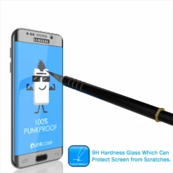 Galaxy S6 Edge Silver Punkcase Glass SHIELD Tempered Glass Screen Protector 0.33mm Thick 9H Glass -Phone Vibe Shop cutter 080036cc 58d1 4226 860f 6ba6ae0d2188