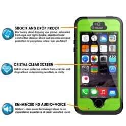 IPhone 5S/5 Waterproof Case, PunkCase StudStar Light Green Case Water/ShockProof | Lifetime Warranty -Phone Vibe Shop description d50a6573 270e 4e08 8059 3f1f251c7c23