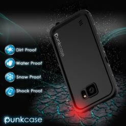 Galaxy S6 Waterproof Case PunkCase StudStar Black Thin 6.6ft Underwater IP68 Shock/Dirt/Snow Proof 10 Galaxy S6 Waterproof Case PunkCase StudStar Black Thin 6.6ft Underwater IP68 Shock/Dirt/Snow Proof -Phone Vibe Shop drop