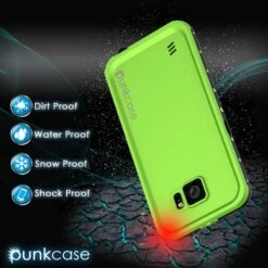 Galaxy S6 Waterproof Case PunkCase StudStar Light Green Thin 6.6ft Underwater IP68 Shock/Dirt Proof -Phone Vibe Shop drop 267fe955 0c7d 4416 9105 e1fcac93c6c3