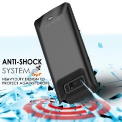 Galaxy Note 8 5000mAH Battery Charger W/ USB Port Slim Case [Black] -Phone Vibe Shop drop battery case note8
