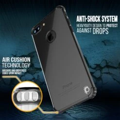 IPhone 8 PLUS Case, Punkcase [BLAZE SERIES] Protective Cover W/ PunkShield Screen Protector [Shockproof] [Slim Fit] For Apple IPhone 7/8/6/6s PLUS [Black] -Phone Vibe Shop drop blaze iphone7