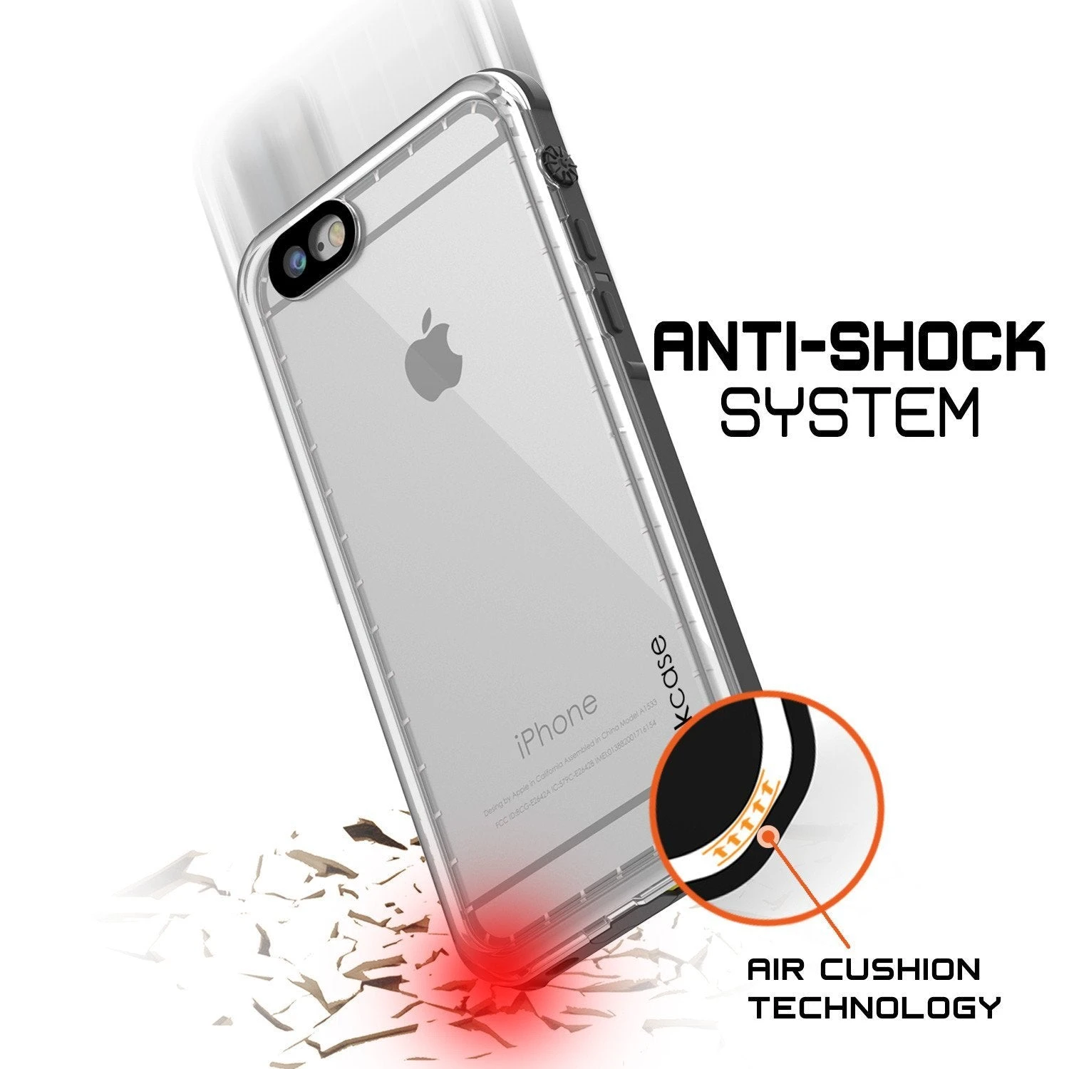 Apple IPhone 8 Waterproof Case, PUNKcase CRYSTAL Black W/ Attached Screen Protector| Warranty 7 Apple IPhone 8 Waterproof Case, PUNKcase CRYSTAL Black W/ Attached Screen Protector| Warranty - Image 5