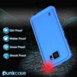 Galaxy S6 Waterproof Case PunkCase StudStar Light Blue Thin 6.6ft Underwater IP68 Shock/Dirt Proof -Phone Vibe Shop drop e8967161 afbb 481c 978f e165d0d9464e