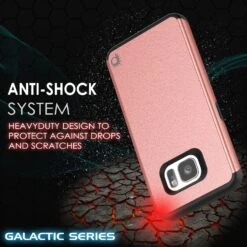 Galaxy S7 Case PunkCase Galactic Rose Gold Series Slim Armor Soft Cover Case W/ Tempered Glass -Phone Vibe Shop drop galactic s7 324ac606 f517 4bad b533 856a94bfa5e6
