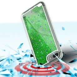 IPhone 8+ Plus Case, PunkCase LIQUID Green Series, Protective Dual Layer Floating Glitter Cover -Phone Vibe Shop drop liquid iphone 7plus 0066d91d 61e5 4124 9185 31cc68a6b44a