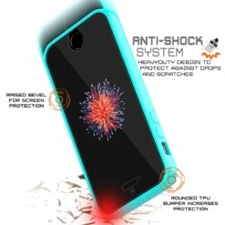 IPhone SE/5S/5 Case Punkcase® LUCID 2.0 Teal Series W/ PUNK SHIELD Screen Protector | Ultra Fit -Phone Vibe Shop drop lucid 2 iphone se b17b921d d7ac 421c 8e75 eb2ba072bed2