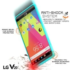 LG V20 Case Punkcase® LUCID 2.0 Teal Series W/ PUNK SHIELD Glass Screen Protector | Ultra Fit -Phone Vibe Shop drop lucid 2 lg v20 bfb5d3a6 ec2f 4bce 8ba4 4d6862d304e6