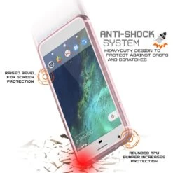 Google Pixel Case Punkcase® LUCID 2.0 Crystal Pink Series W/ PUNK SHIELD Glass Screen Protector | Ultra Fit -Phone Vibe Shop drop lucid 2 pixel 867a7b77 aaf5 4a67 b069 b122d9ff234d