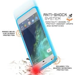 Google Pixel Case Punkcase® LUCID 2.0 Light Blue Series W/ PUNK SHIELD Glass Screen Protector | Ultra Fit -Phone Vibe Shop drop lucid 2 pixel d16c3be9 e51c 43f7 b513 51cb9458bb68