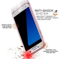 S7 Case Punkcase® LUCID 2.0 Crystal Pink Series W/ PUNK SHIELD Glass Screen Protector | Ultra Fit -Phone Vibe Shop drop lucid 2 samsung s7 flat 027c7e27 26b2 44f3 b617 75cb58720ac5