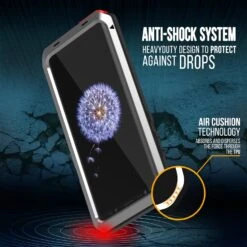 Galaxy S9 Plus Metal Case, Heavy Duty Military Grade Rugged Armor Cover [shock Proof] Hybrid Full Body Hard Aluminum & TPU Design [non Slip] W/ Prime Drop Protection For Samsung Galaxy S9 Plus [Silver] -Phone Vibe Shop drop metallic case Galaxy S9 a9f5d9c7 5df6 4a9b a2e3 5f4f17f964fd