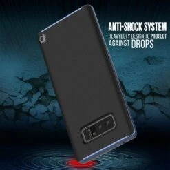 Galaxy Note 8 Case, PunkCase [Stealth Series] Hybrid 3-Piece Shockproof Dual Layer Cover [Non-Slip] [Soft TPU + PC Bumper] With PUNKSHIELD Screen Protector For Samsung Note 8 [Navy Blue] -Phone Vibe Shop drop stealth Galaxy Note 8 5ac90016 0f13 4814 b157 29083548d73f