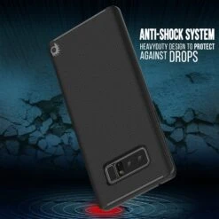 Galaxy Note 8 Case, PunkCase [Stealth Series] Hybrid 3-Piece Shockproof Dual Layer Cover [Non-Slip] [Soft TPU + PC Bumper] With PUNKSHIELD Screen Protector For Samsung Note 8 [Black] -Phone Vibe Shop drop stealth Galaxy Note 8 c10bcb9a 3f70 4689 8e1c 61c088c6b7e6