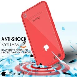 IPhone SE (4.7") Case [MASK Series] [RED] Full Body Hybrid Dual Layer TPU Cover W/ Protective Tempered Glass Screen Protector -Phone Vibe Shop drop themask iphone 7 309752b1 4196 4f35 808b c31bae6b00e6