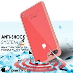 IPhone 8+ Plus Case [MASK Series] [PINK] Full Body Hybrid Dual Layer TPU Cover W/ Protective Tempered Glass Screen Protector -Phone Vibe Shop drop themask phone 7 c3df12c2 c466 4be4 a1a5 6779be0b923d