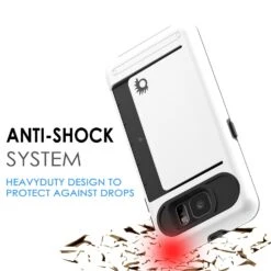 Galaxy S6 EDGE Plus Case PunkCase CLUTCH White Series Slim Armor Soft Cover Case W/ Screen Protector -Phone Vibe Shop drop wallet samsung s6 01acfbdd 954a 4087 812f 7b19ea836a75